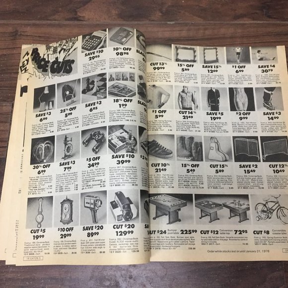 Eaton's 1976 Extra Over 550 Price Cuts Sale Catalog - Picture 10 of 12